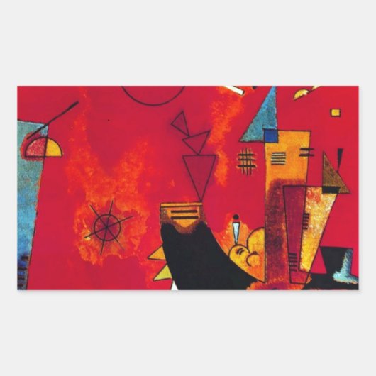 カンディンスキーミットウントゲゲン 長方形シール (正面)