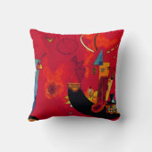 カンディンスキーミットウントジェーゲン装飾用クッション クッション (裏面)