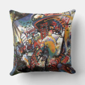 カンディンスキーモスクワIシティスケープ抽象芸術アート クッション (裏面)