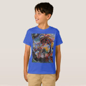 カンディンスキーモスクワIシティスケープ抽象芸術王室の深い Tシャツ (正面フル)