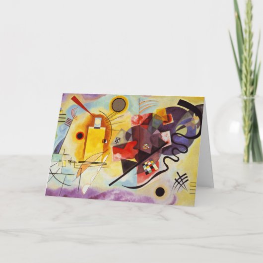 カンディンスキーモダンアブストラクト表現主義アートワーク カード (正面)