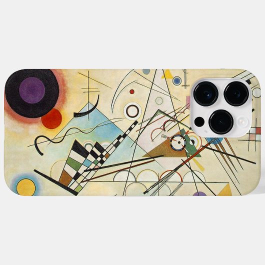カンディンスキーモダンアブストラクト表現主義アートワーク Case-Mate iPhoneケース (裏面 (横))