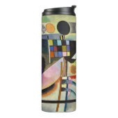 カンディンスキーモダン抽象芸術カラフルアートワーク タンブラー (回転左)