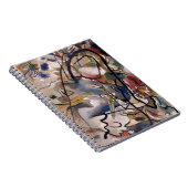 カンディンスキーモダン抽象芸術カラフルアートワーク ノートブック (右側)