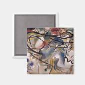 カンディンスキーモダン抽象芸術カラフルアートワーク マグネット (正面/裏面)