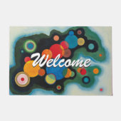 カンディンスキーモダン抽象芸術プロフェッショナル歓迎 ドアマット (正面)