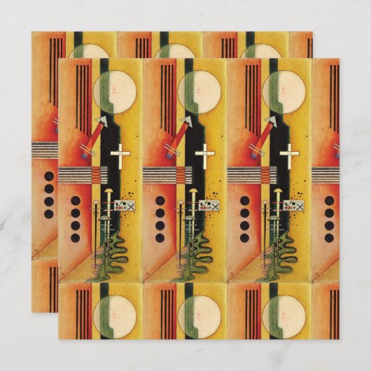 カンディンスキーモダン抽象芸術絵画のアートワーク (正面/裏面)