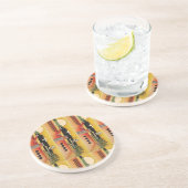 カンディンスキーモダン抽象芸術絵画のアートワーク コースター (側面)