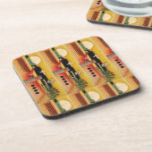 カンディンスキーモダン抽象芸術絵画のアートワーク コースター (左側)