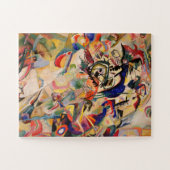 カンディンスキーモダン抽象芸術絵画のアートワーク ジグソーパズル (横)