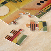 カンディンスキーモダン抽象芸術絵画のアートワーク ジグソーパズル (側面)