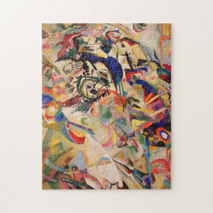 カンディンスキーモダン抽象芸術絵画のアートワーク ジグソーパズル