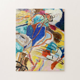 カンディンスキーモダン抽象芸術絵画のアートワーク ジグソーパズル