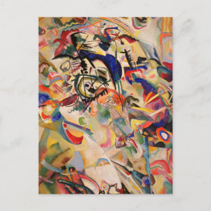 カンディンスキーモダン抽象芸術絵画のアートワーク ポストカード