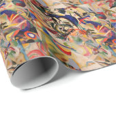 カンディンスキーモダン抽象芸術絵画のアートワーク ラッピングペーパー (ロールコーナー)