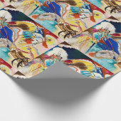 カンディンスキーモダン抽象芸術絵画のアートワーク ラッピングペーパー (角)