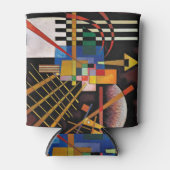 カンディンスキーモダン抽象芸術表現主義アートワーク 缶クーラー (正面)