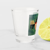 カンディンスキー上向き抽象芸術絵画ズグリーン ショットグラス (左)