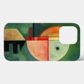 カンディンスキー上向き抽象芸術絵画ズグリーン Case-Mate iPhoneケース (裏面 (横))