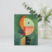 カンディンスキー上向き抽象芸術絵画ズ シーズンポストカード (スタンド正面)