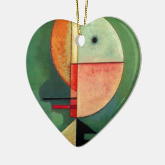 カンディンスキー上向き抽象芸術絵画ズ セラミックオーナメント (左)