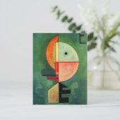 カンディンスキー上向き抽象芸術絵画ズ ポストカード (スタンド正面)