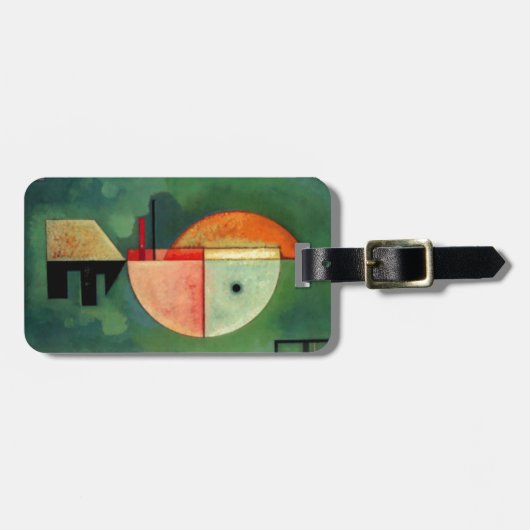 カンディンスキー上向き抽象芸術絵画ズ ラゲッジタグ (正面横)