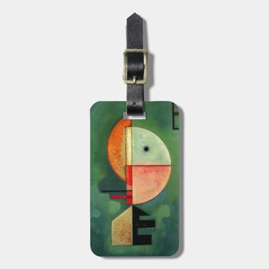 カンディンスキー上向き抽象芸術絵画ズ ラゲッジタグ (正面縦)