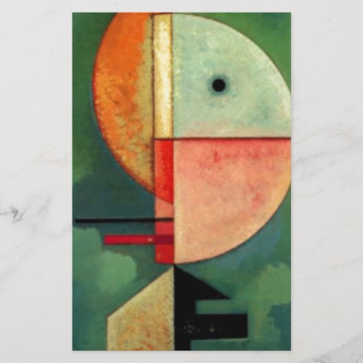 カンディンスキー上向き抽象芸術絵画ズ 便箋 (正面)