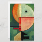 カンディンスキー上向き抽象芸術絵画ズ 便箋 (正面/裏面)