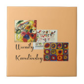 カンディンスキー人気があるアートワークのコラージュ タイル (正面)