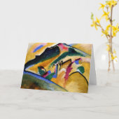 カンディンスキー人気がある秋の絵画風景 カード (黄色い花)