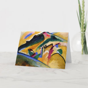 カンディンスキー人気がある秋の絵画風景 カード