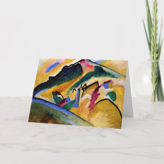 カンディンスキー人気がある秋の絵画風景 カード (正面)