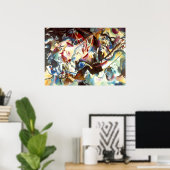 カンディンスキー作曲VI絵画のアートポスター ポスター (ホームオフィス)