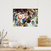 カンディンスキー作曲VI絵画のアートポスター ポスター (キッチン)