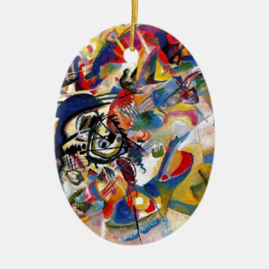カンディンスキー作曲VII セラミックオーナメント (正面)