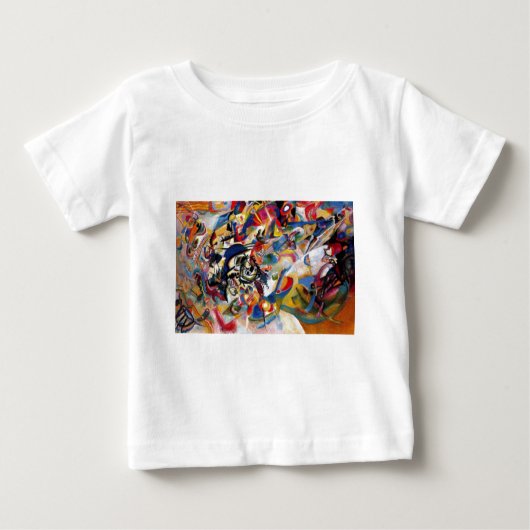カンディンスキー作曲VII ベビーTシャツ (正面)
