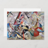 カンディンスキー入りグレーはがき ポストカード (正面/裏面)