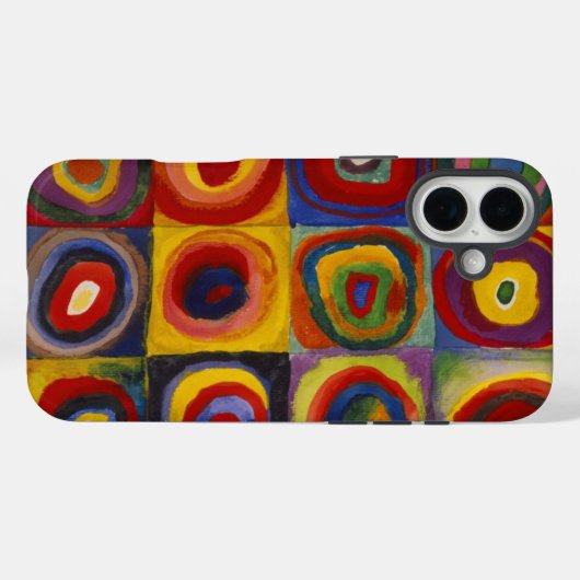 カンディンスキー勉強の正方形の円 Case-Mate iPhoneケース (裏面 (横))