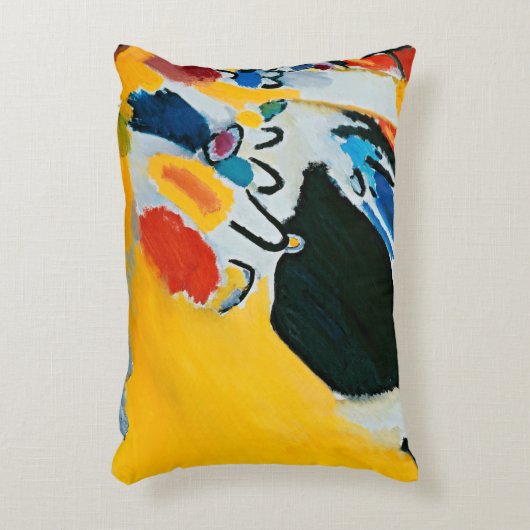 カンディンスキー印象IIIコンサート絵画抽象芸術 アクセントクッション (正面(垂直))