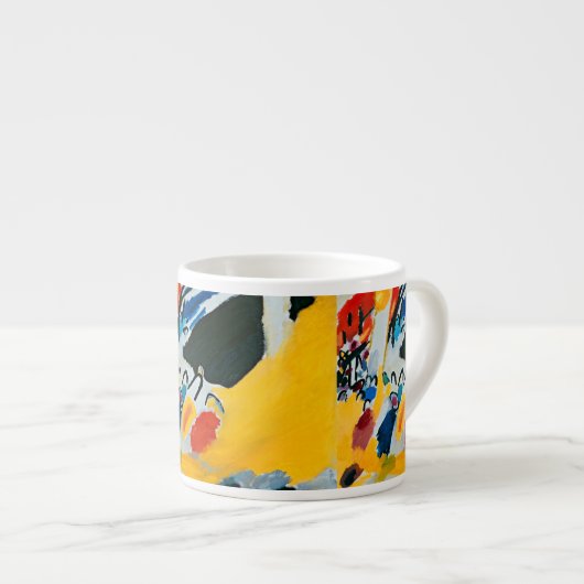 カンディンスキー印象IIIコンサート絵画抽象芸術 エスプレッソカップ (正面右)