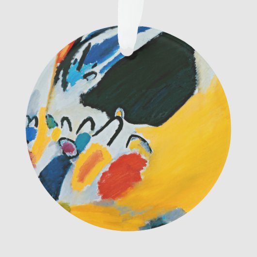 カンディンスキー印象IIIコンサート絵画抽象芸術 オーナメント (正面)