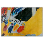 カンディンスキー印象IIIコンサート絵画抽象芸術 カッティングボード (正面)