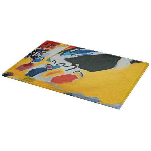 カンディンスキー印象IIIコンサート絵画抽象芸術 カッティングボード (角)