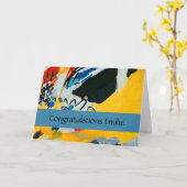 カンディンスキー印象IIIコンサート絵画抽象芸術 カード (黄色い花)