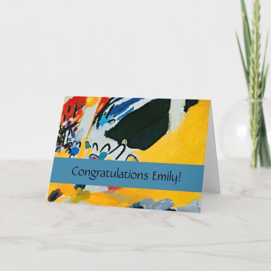 カンディンスキー印象IIIコンサート絵画抽象芸術 カード (正面)