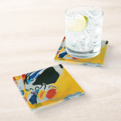 カンディンスキー印象IIIコンサート絵画抽象芸術 ガラスコースター (アングル)