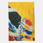 カンディンスキー印象IIIコンサート絵画抽象芸術 キッチンタオル (縦)