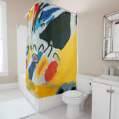 カンディンスキー印象IIIコンサート絵画抽象芸術 シャワーカーテン (インサイチュ)